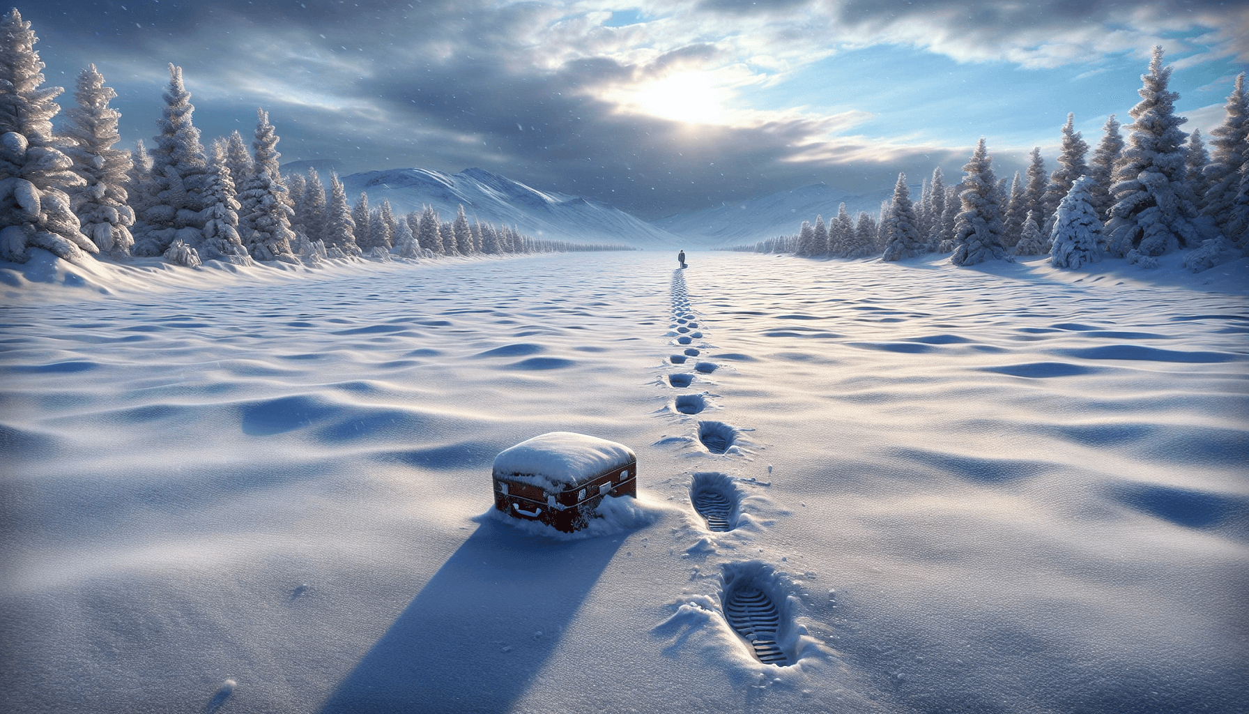 途中で消えた足跡